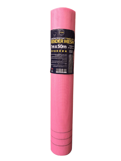 Fibreglass Render Mesh - 1m x 50m - Trusted Building Supplies