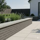 Flat Concrete Coping Stone Grey - 600mm x 600mm - Trusted Building Supplies