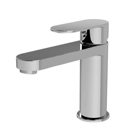 Flow Chrome Mono Basin Mixer Tap with Push Button Waste - Trusted Building Supplies