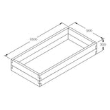 Forest Garden Caledonian Rectangular Raised Bed - Trusted Building Supplies