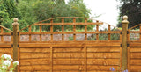 Forest Garden Convex Trellis Fence Topper - 1830mm x 460mm - Trusted Building Supplies