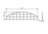 Forest Garden Convex Trellis Fence Topper - 1830mm x 460mm - Trusted Building Supplies