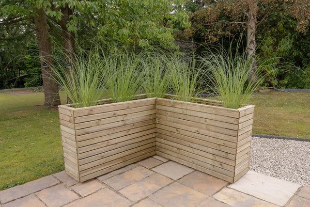 Forest Garden Linear Corner Planter - Trusted Building Supplies