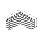 Forest Garden Linear Corner Planter - Trusted Building Supplies