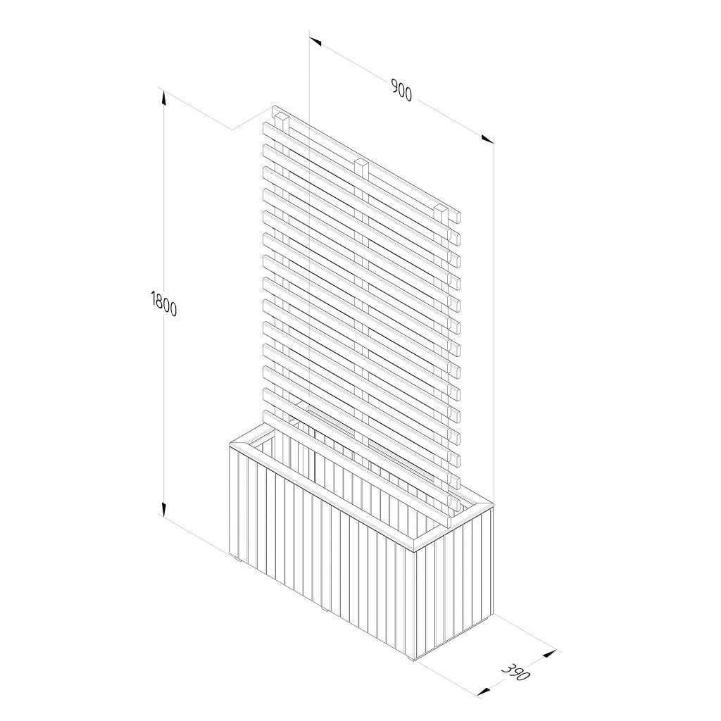 Forest Garden Living Screen Planter - Trusted Building Supplies