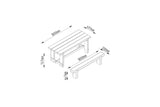 Forest Garden Refectory Table & Sleeper Bench Set - 1.8m - Trusted Building Supplies