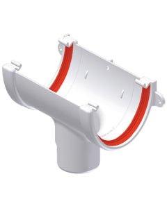 Freeflow 112mm Half Round Guttering Running Outlet - Trusted Building Supplies