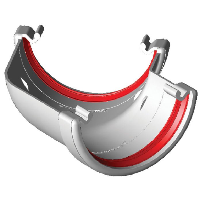 Freeflow 112mm Half Round Plastic Guttering Angle - Trusted Building Supplies