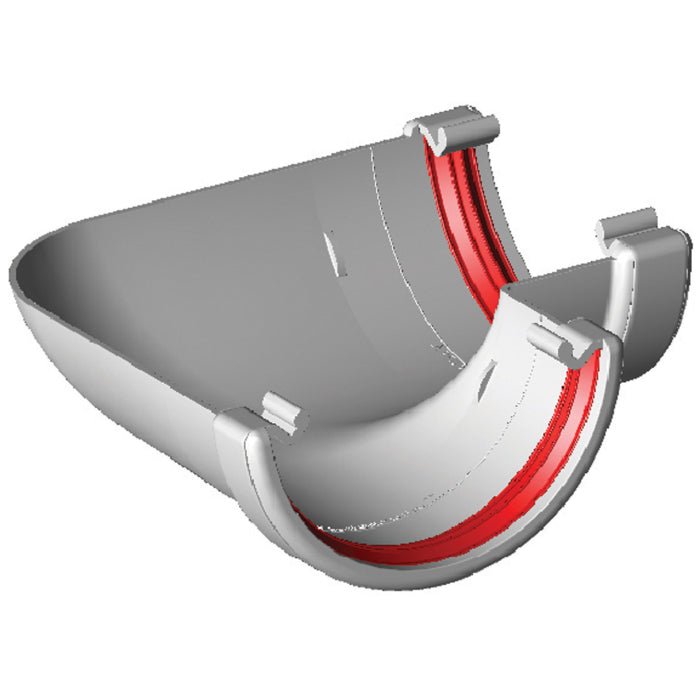 Freeflow 112mm Half Round Plastic Guttering Angle - Trusted Building Supplies