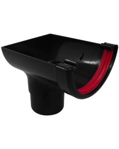 Freeflow 112mm Half Round Stopend Guttering Running Outlet - Trusted Building Supplies