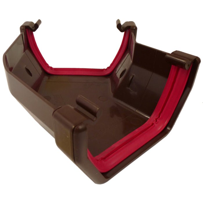 Freeflow 114mm Square Plastic Guttering Angle - Trusted Building Supplies