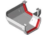 Freeflow 114mm Square Plastic Guttering Angle - Trusted Building Supplies