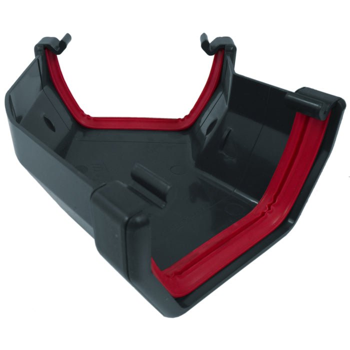 Freeflow 114mm Square Plastic Guttering Angle - Trusted Building Supplies