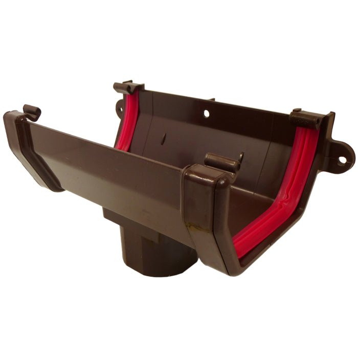 Freeflow 114mm Square Plastic Guttering Running Outlet - Trusted Building Supplies