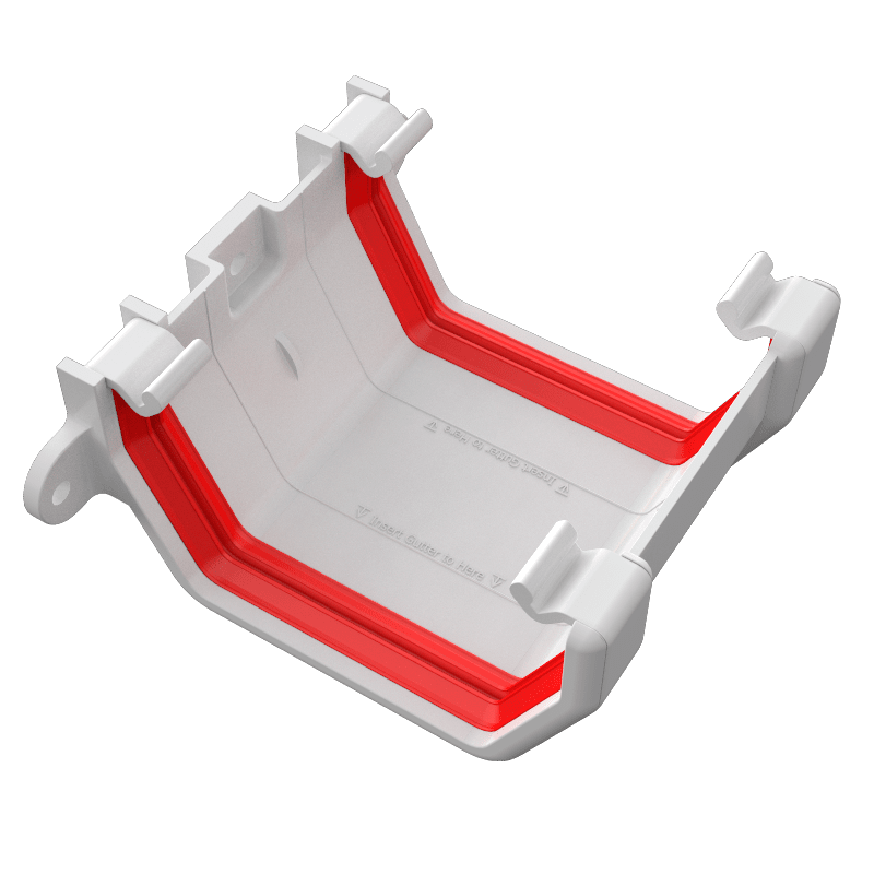 Freeflow 114mm Square Plastic Guttering Union Bracket - Trusted Building Supplies