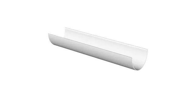 Freeflow 116mm Deep Half Round Plastic Guttering - 4m - Trusted Building Supplies