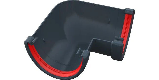 Freeflow 116mm Deep Half Round Plastic Guttering Angle - Trusted Building Supplies