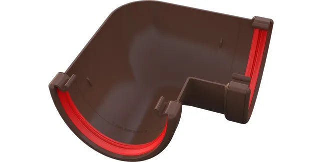 Freeflow 116mm Deep Half Round Plastic Guttering Angle - Trusted Building Supplies