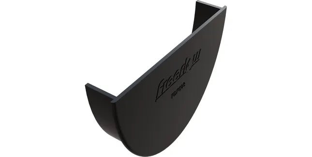 Freeflow 116mm Deep Half Round Plastic Guttering Internal Stopend - Trusted Building Supplies