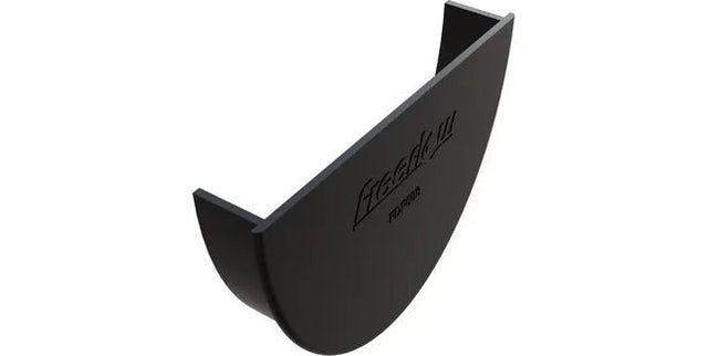 Freeflow 116mm Deep Half Round Plastic Guttering Internal Stopend - Trusted Building Supplies