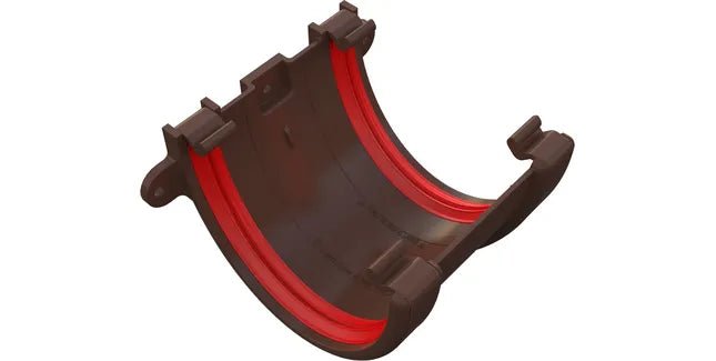 Freeflow 116mm Deep Half Round Plastic Guttering Union Bracket - Trusted Building Supplies