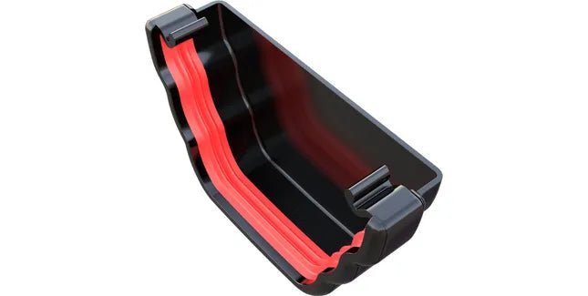 Freeflow 135mm Ogee Plastic Guttering External Stopend - Trusted Building Supplies
