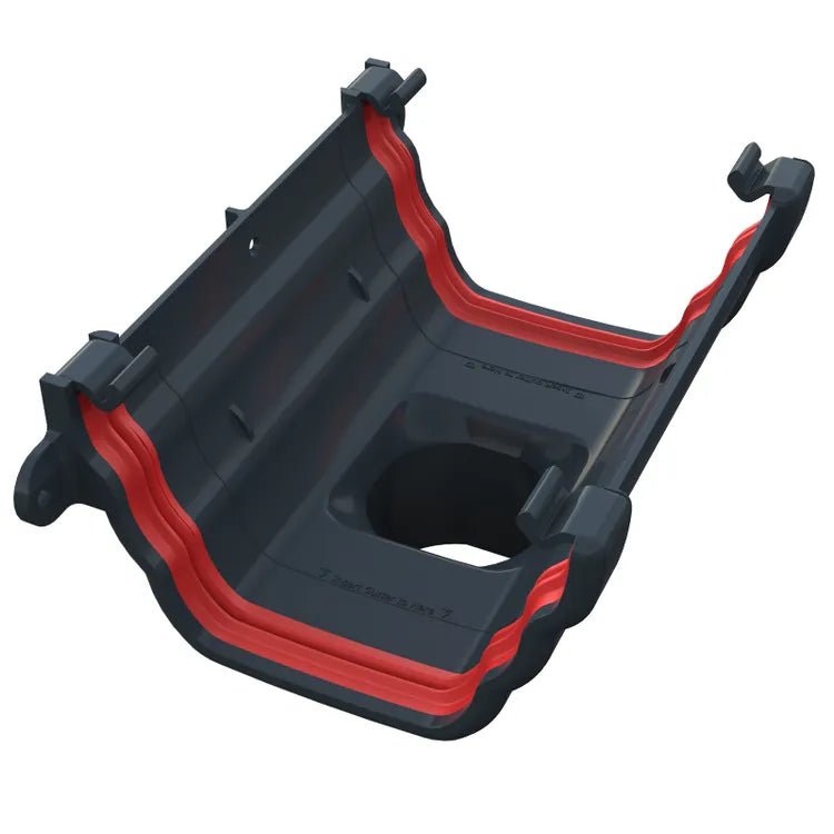 Freeflow 135mm Ogee Plastic Guttering Running Outlet - Trusted Building Supplies