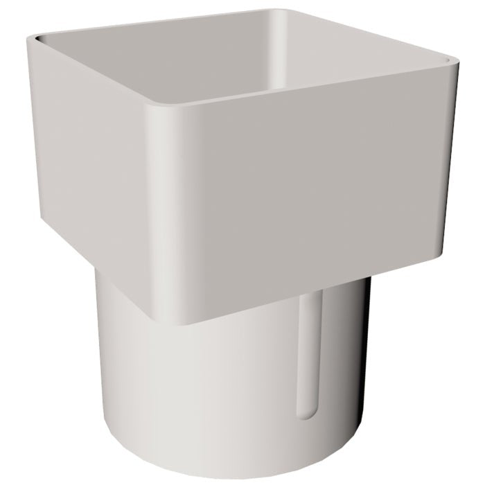 Freeflow Square to Round Plastic Pipe Adaptor - Trusted Building Supplies