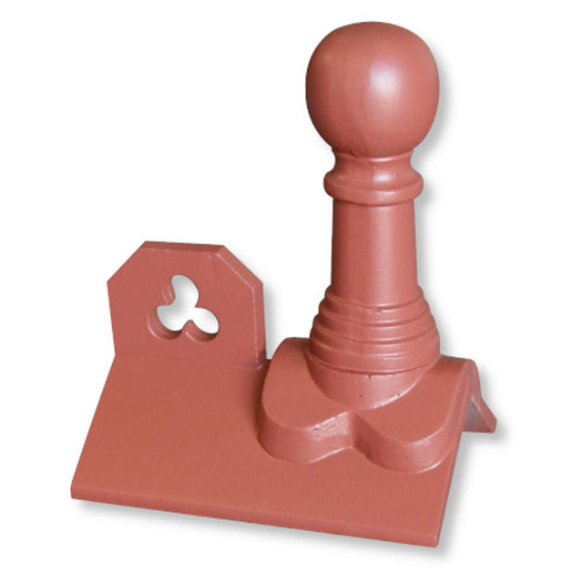 GRC 450mm Bishop Ball Club Crested Angle Ridge Finial - Trusted Building Supplies