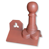 GRC 450mm Bishop Ball Club Crested Angle Ridge Finial - Trusted Building Supplies
