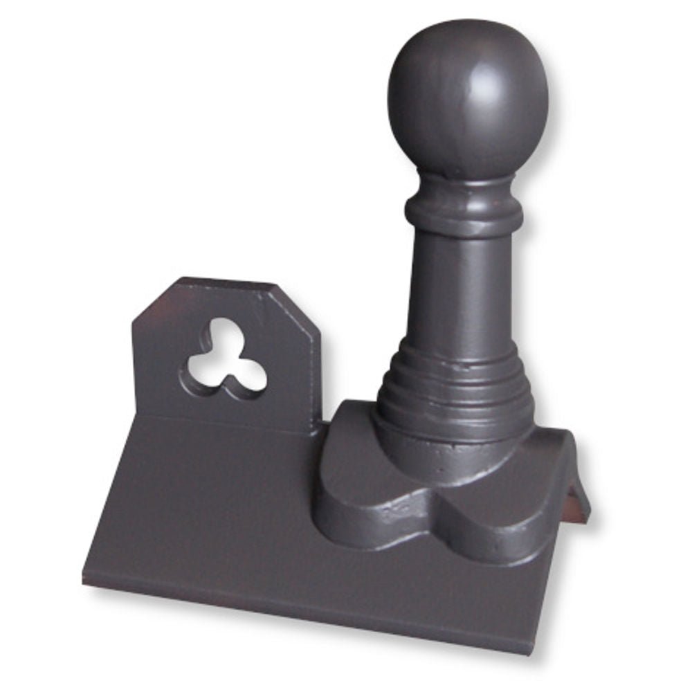 GRC 450mm Bishop Ball Club Crested Angle Ridge Finial - Trusted Building Supplies