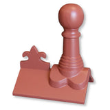 GRC 450mm Bishop Ball Fleur - de - lys Angle Ridge Finial - Trusted Building Supplies