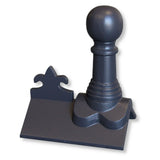 GRC 450mm Bishop Ball Fleur - de - lys Angle Ridge Finial - Trusted Building Supplies