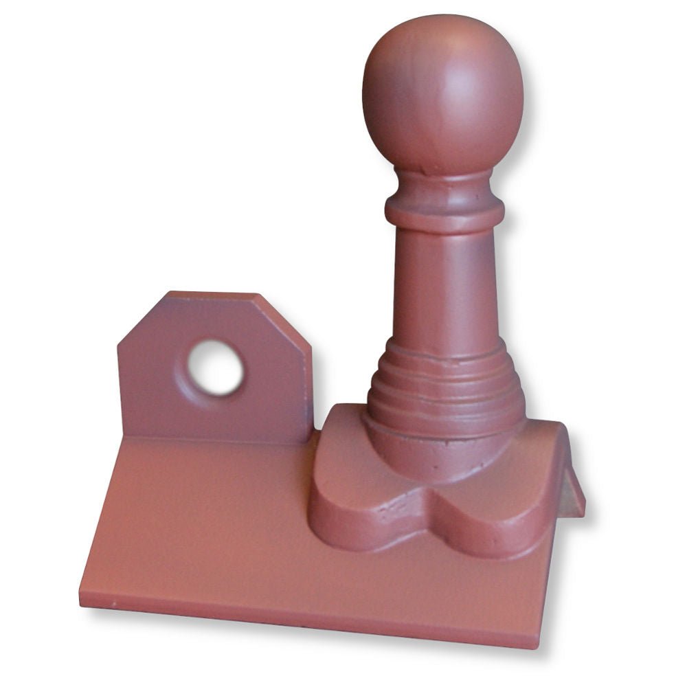GRC 450mm Bishop Ball Three Hole Crested Angle Ridge Finial - Trusted Building Supplies