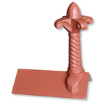 GRC 450mm Fleur - de - lys Plain Angle Ridge Finial - Trusted Building Supplies