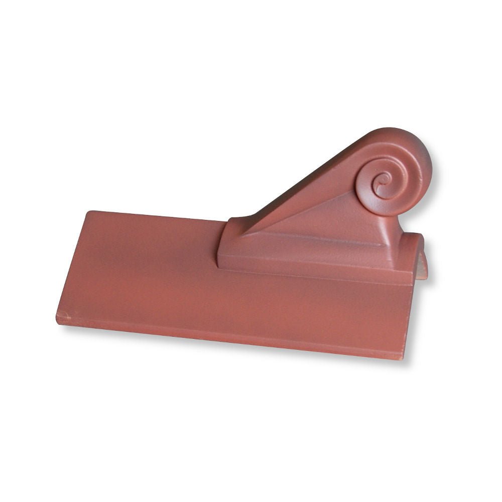 GRC 450mm Scroll Plain Angle Ridge Finial - Trusted Building Supplies