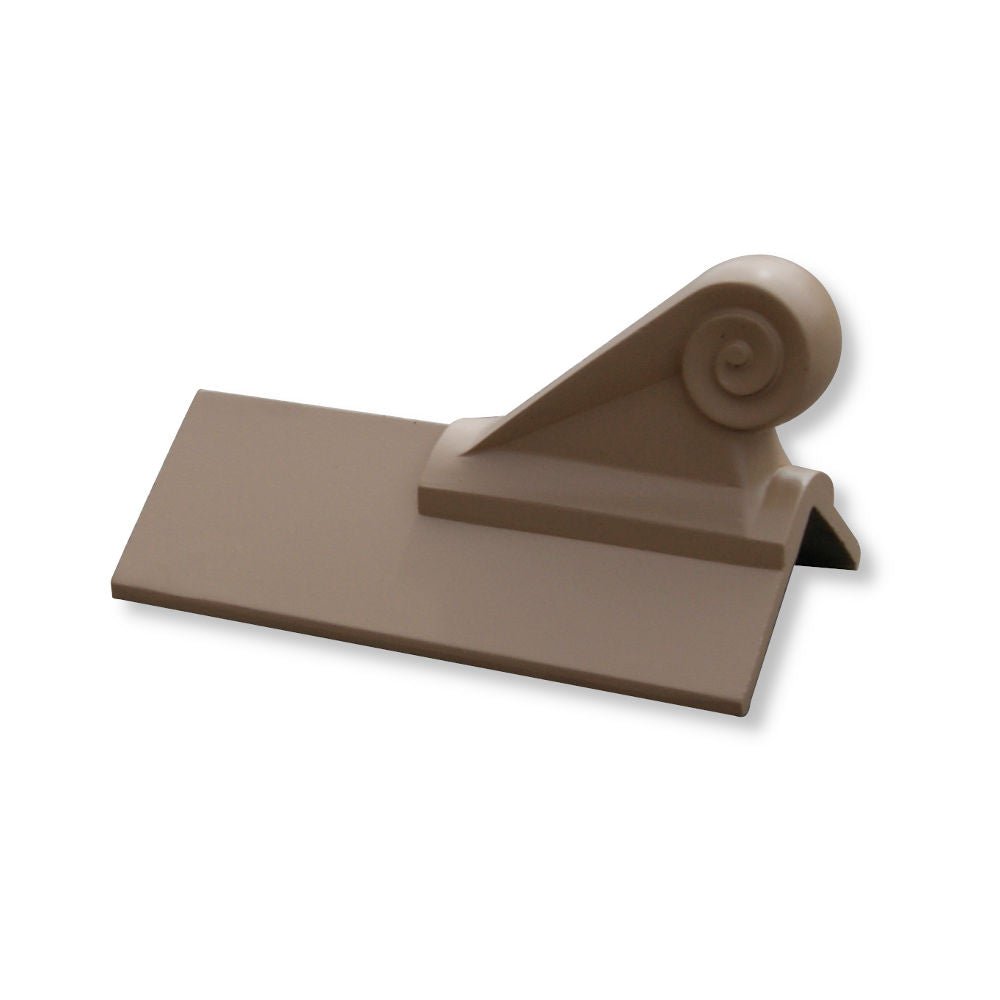 GRC 450mm Scroll Plain Angle Ridge Finial - Trusted Building Supplies