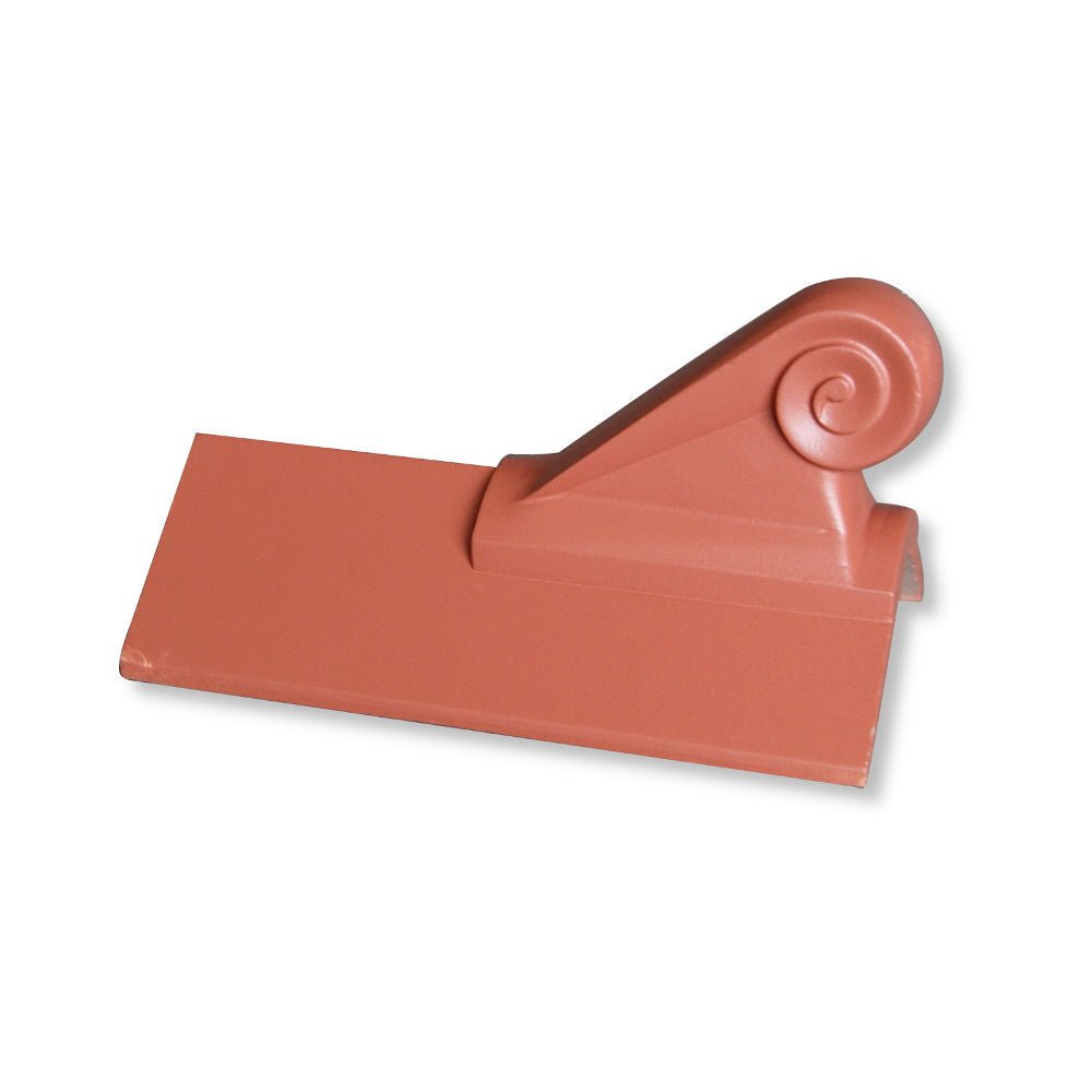 GRC 450mm Scroll Plain Angle Ridge Finial - Trusted Building Supplies