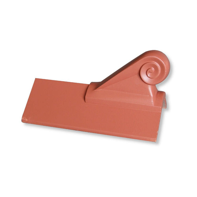 GRC 450mm Scroll Plain Angle Ridge Finial - Trusted Building Supplies