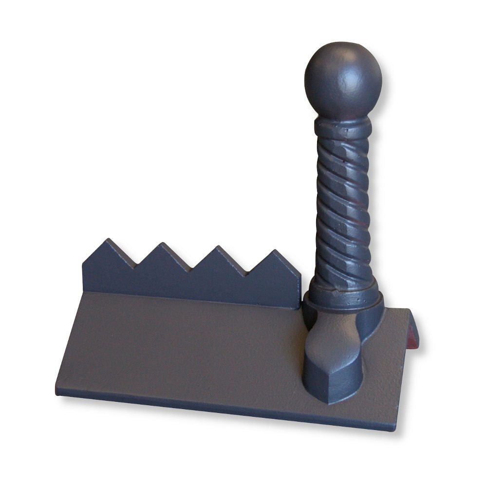 GRC 450mm Spiral Ball Cocks Comb Angle Ridge Finial - Trusted Building Supplies