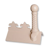 GRC 450mm Spiral Ball Fleur - de - lys Angle Ridge Finial - Trusted Building Supplies