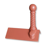 GRC 450mm Spiral Ball Plain Angle Ridge Finial - Trusted Building Supplies