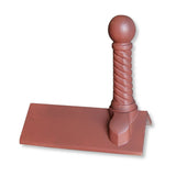 GRC 450mm Spiral Ball Plain Angle Ridge Finial - Trusted Building Supplies