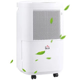 HOMCOM 10L WiFi Dehumidifier with 2.2L Tank - Trusted Building Supplies