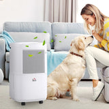 HOMCOM 10L WiFi Dehumidifier with 2.2L Tank - Trusted Building Supplies