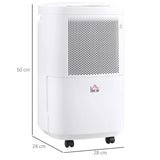 HOMCOM 10L WiFi Dehumidifier with 2.2L Tank - Trusted Building Supplies