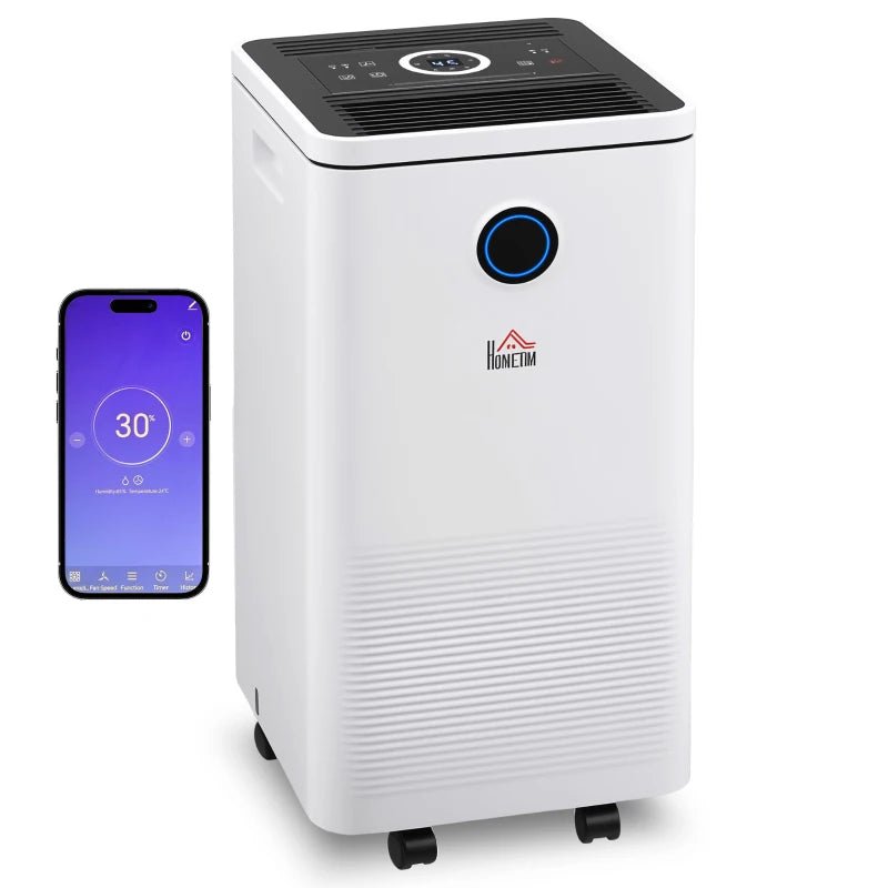 HOMCOM 10L WiFi Dehumidifier with 2.5L Tank - Trusted Building Supplies