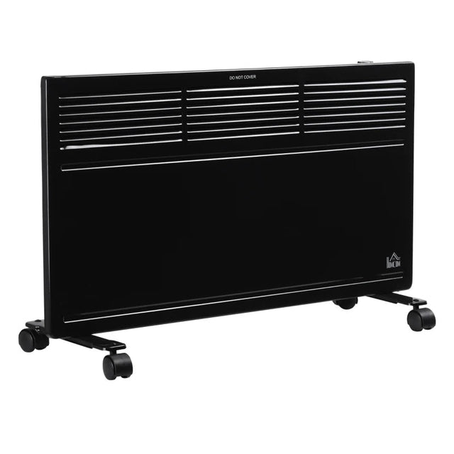 HOMCOM 1300W Portable Convector Radiator - Black - Trusted Building Supplies