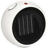 HOMCOM 1500W Portable Ceramic Desk Heater - White - Trusted Building Supplies