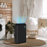 HOMCOM 16L Dehumidifier and Air Purifier - Black - Trusted Building Supplies